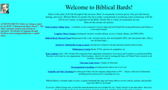 Desktop Screenshot of biblicalbards.org